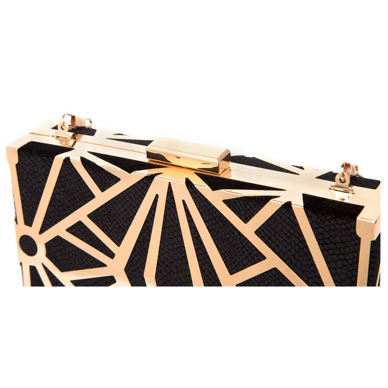 CARIEDO Women Evening Bag Elegant Clutch Purse Exquisite Velvet Metal Hollow out Handbags Prom Wedding Party - Image 5